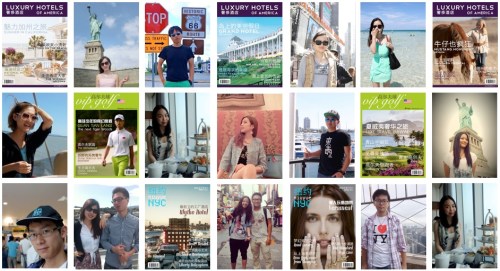 Chinese tourists in the United States